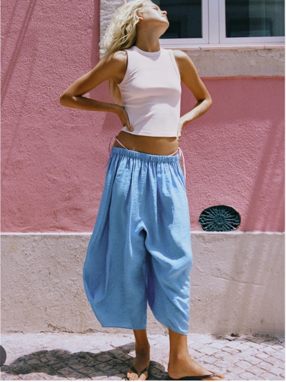 ZARA NWT Flowy Volume Balloon Pants - Picture 3 of 13